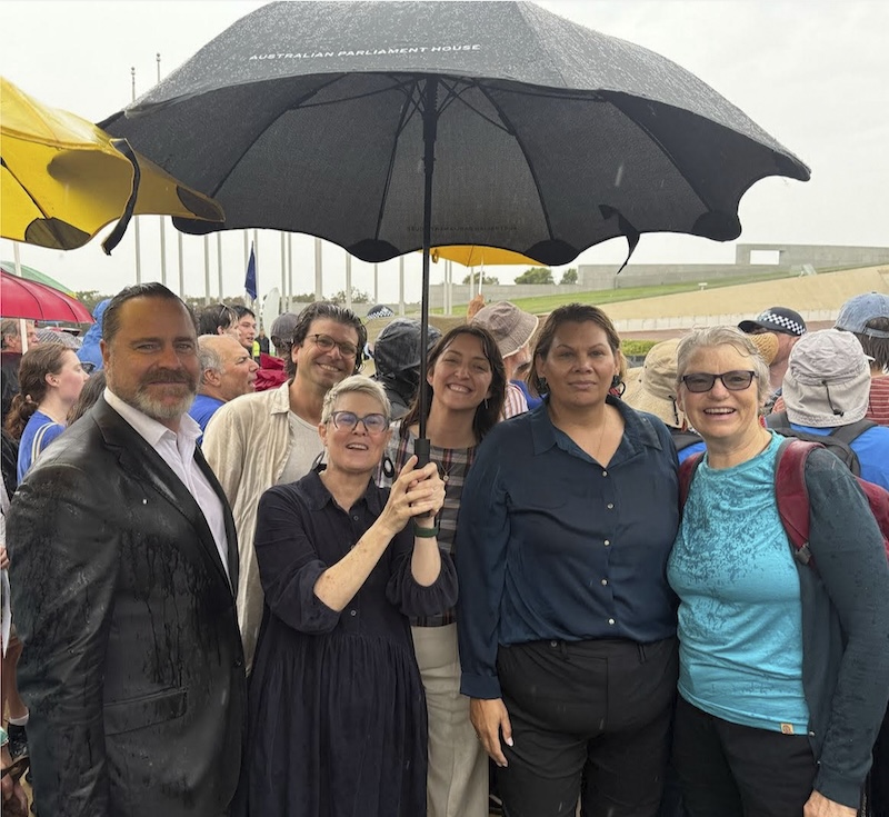 Rising Tide - Parliament House Protest - Greens MPs - Tim Hollo